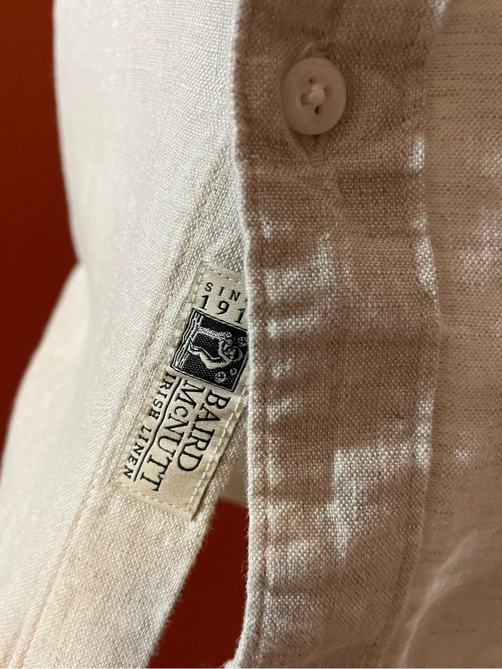 J Crew Men’s Classic Baird McNutt Irish Linen Button Down Short Sleeve Shirt